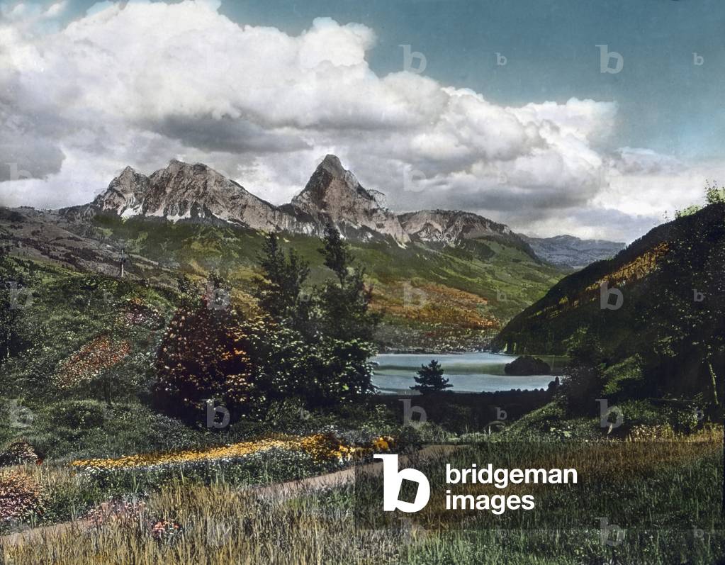 Lowerz Lake and the Mythen mountains, Switzerland 1930s