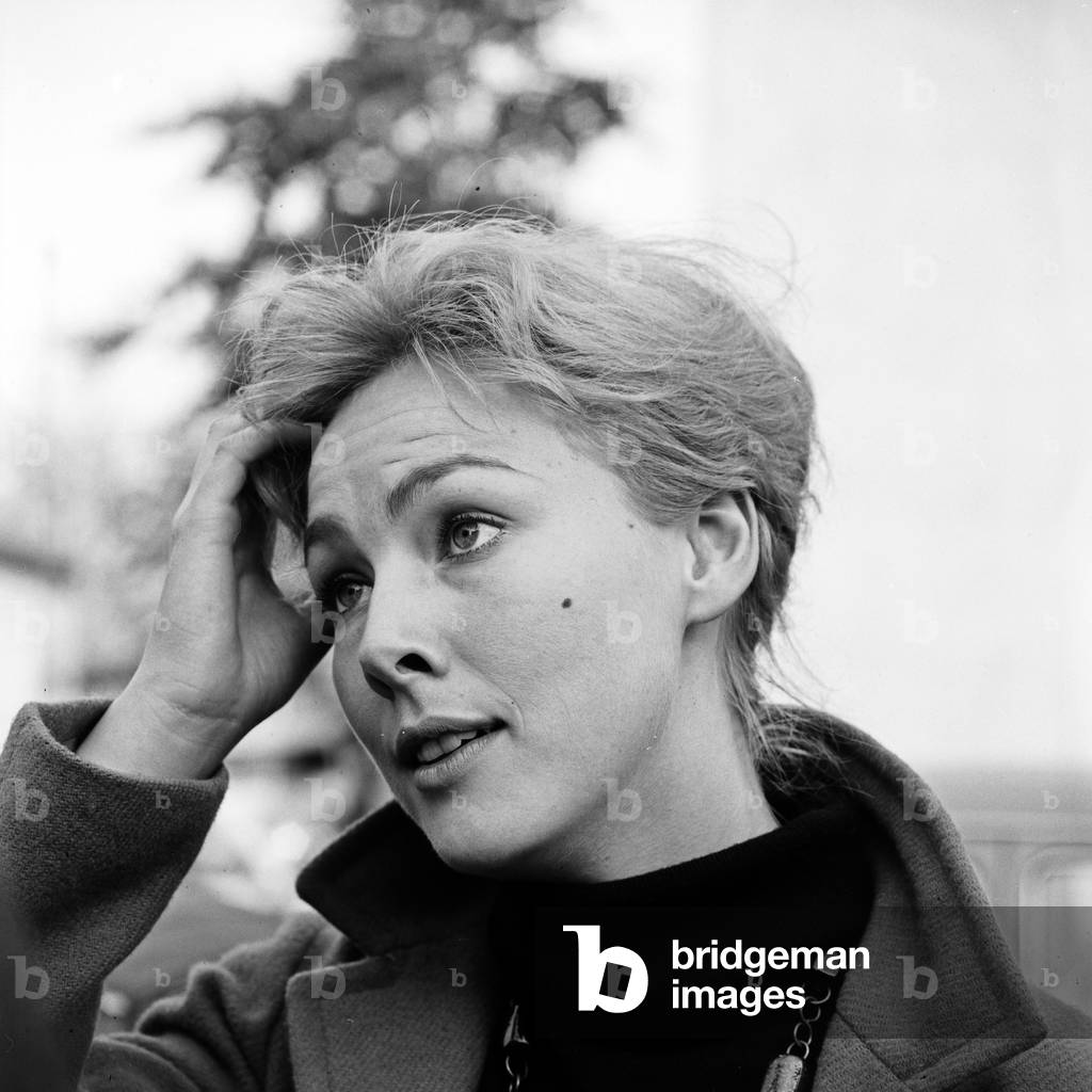 Norwegian actress Lise Fjeldstat at Hamburg, Germany 1960s
