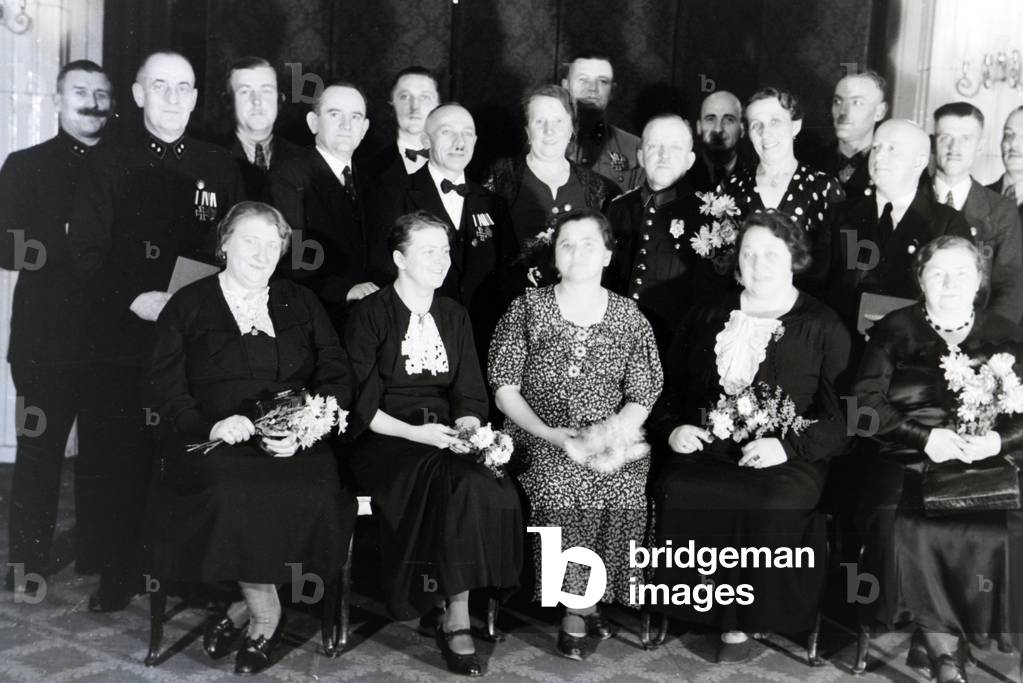 Group photo on the occasion of the concession of the Honour Cross, Germany 1930s