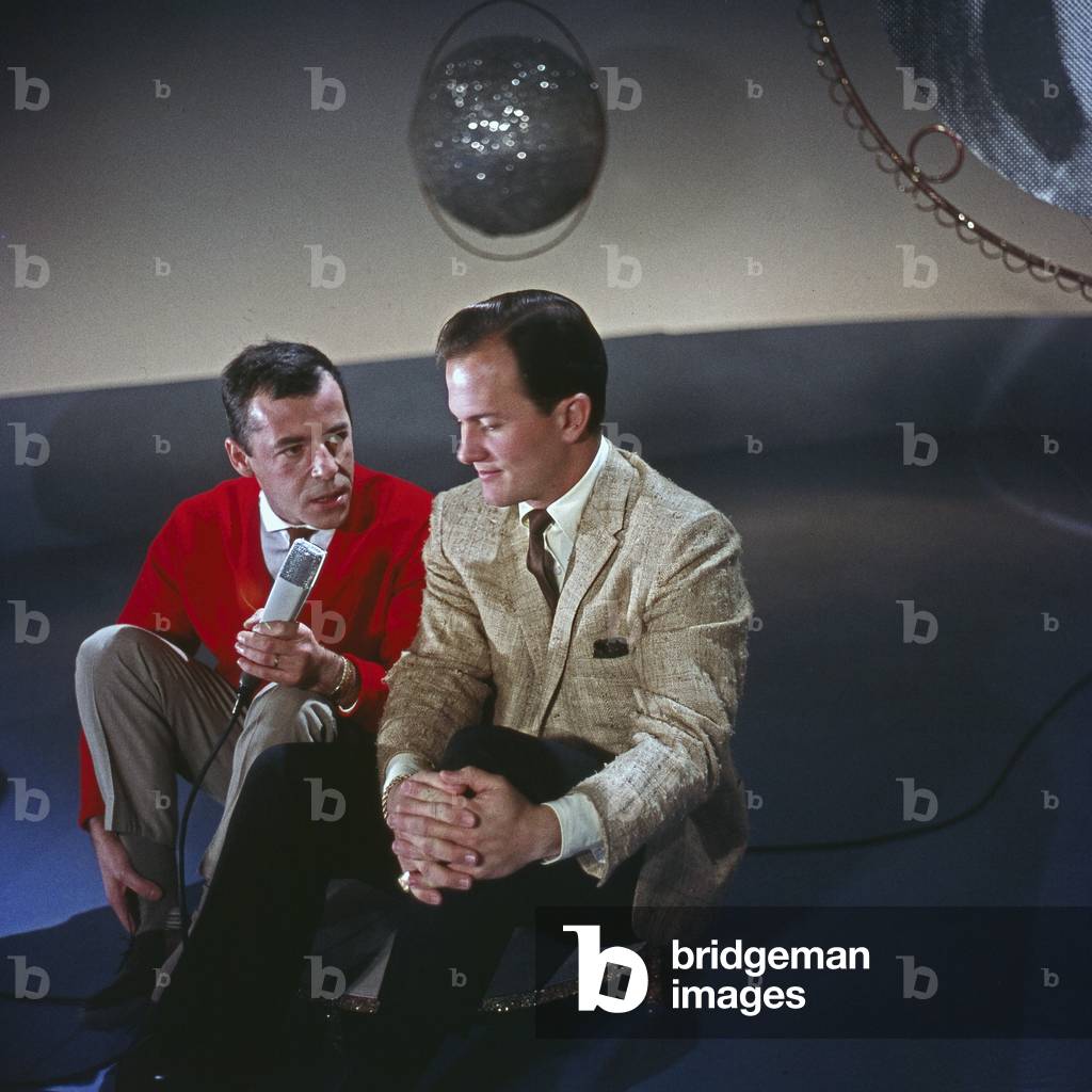 American singer Pat Boone at German TV music show 
