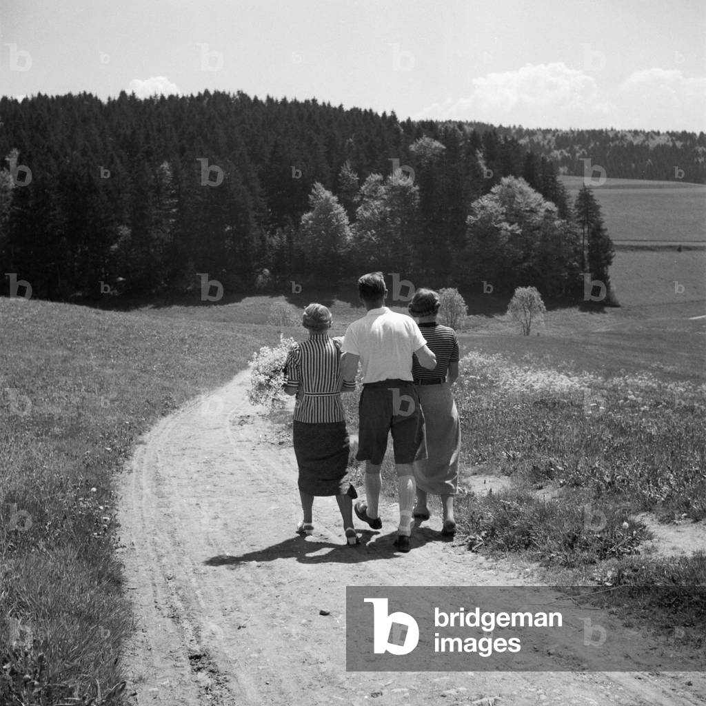 In the Black Forest region, Germany 1930s (b/w photo)
