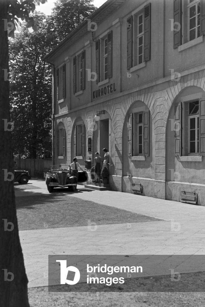 A stay at a health resort in Bad Rappenau, Germany 1930s (b/w photo)