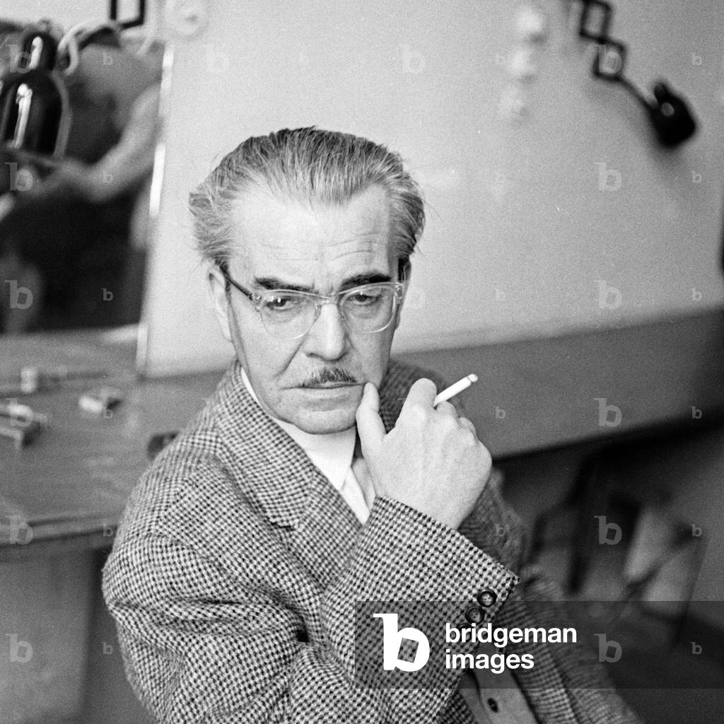 German actor Franz Schafheitlin at Hamburg, Germany 1950s