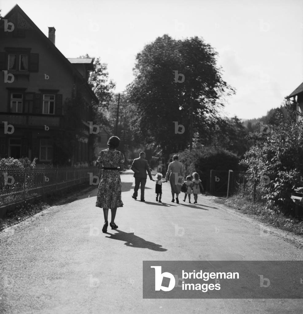 Summer in the Black Forrest, Germany 1930s (b/w photo)