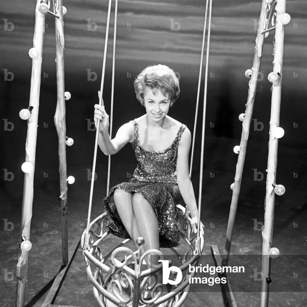 Swedish singer and actress Anita Lindblom at Hamburg, Germany 1960s