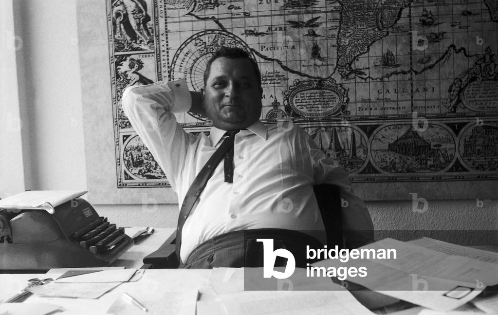 Every day routine at an editor's office at Norddeutscher Rundfunk, Germany 1960s