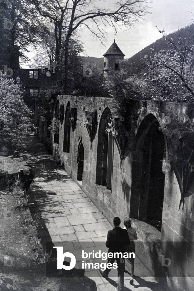 A trip to Hirsau, Black Forest, Germany 1930s (b/w photo)