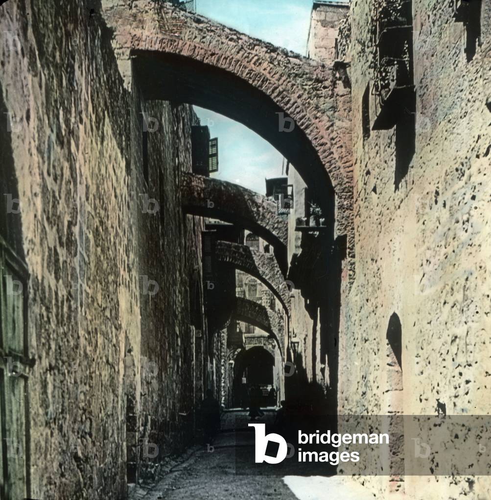 Christ''s ordeal, Via Dolorosa, at Jerusalem, 1920s