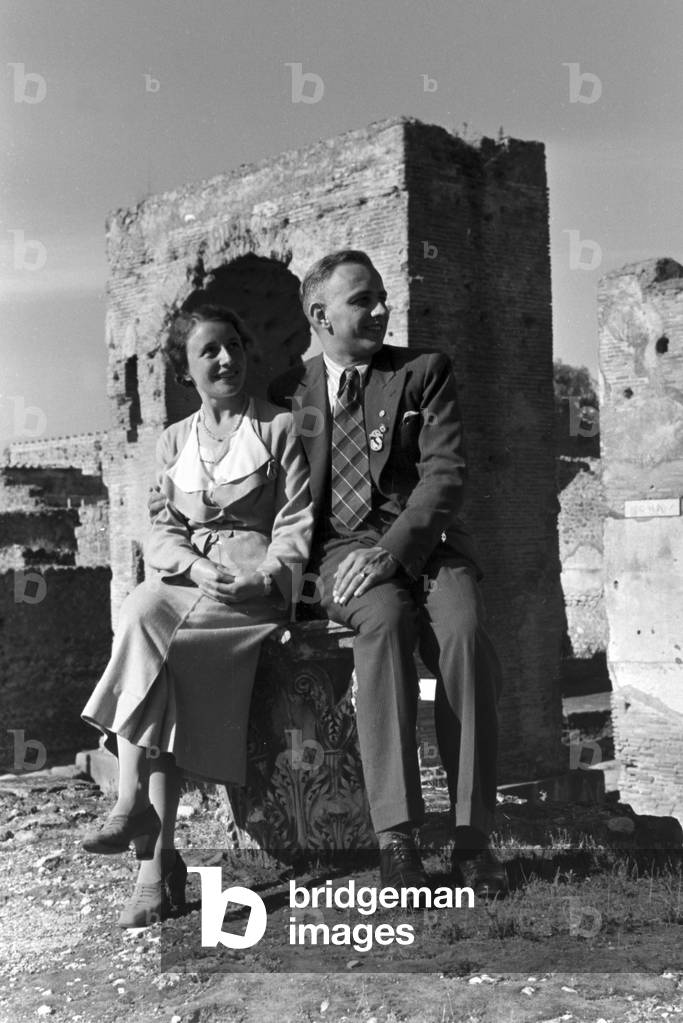 A trip to Italy, Italy 1930s (b/w photo)
