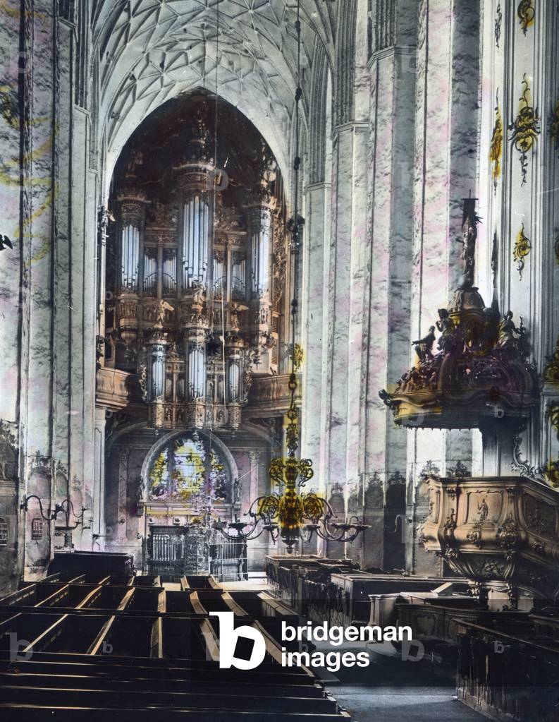 Gdańsk, St. Mary's Church, Interior with the organ