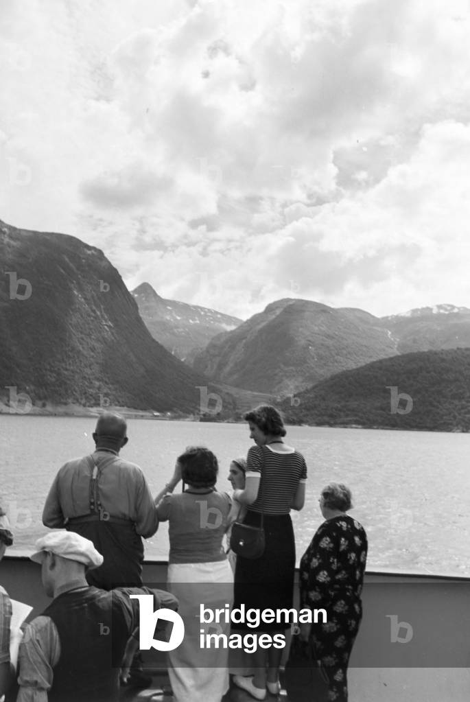A cruise to Norway, Germany 1930s (b/w photo)