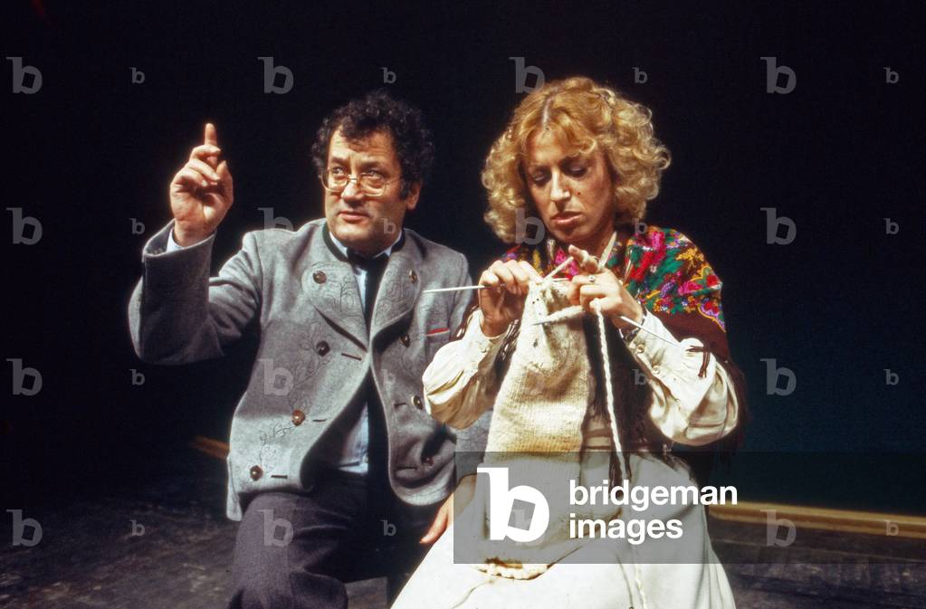Kurt Weinziel with Veronika Faber, members of the cabaret group 