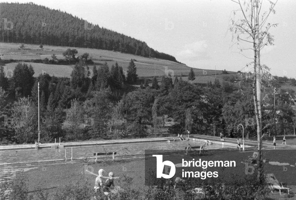 Holidays in the Black Forest, Germany 1930s (b/w photo)