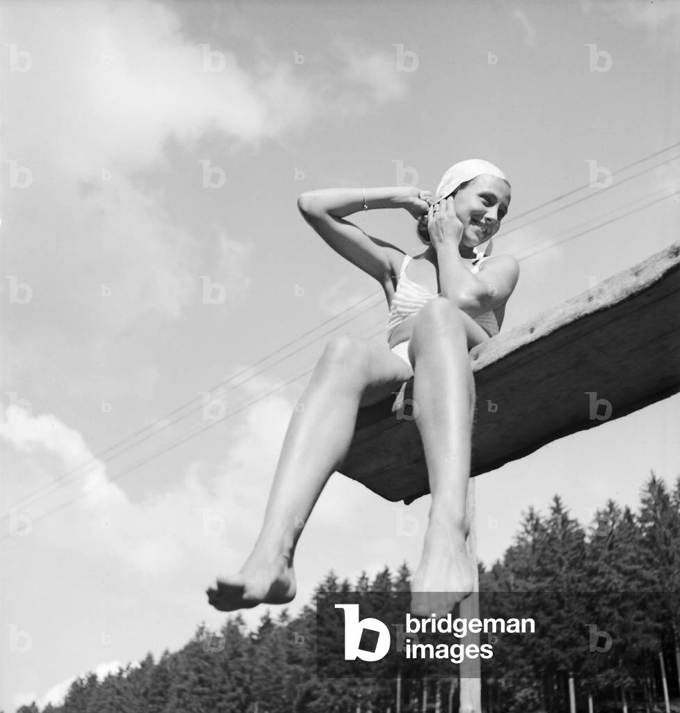 A trip to Bad Rippoldsau Schapbach, Germany 1930s (b/w photo)