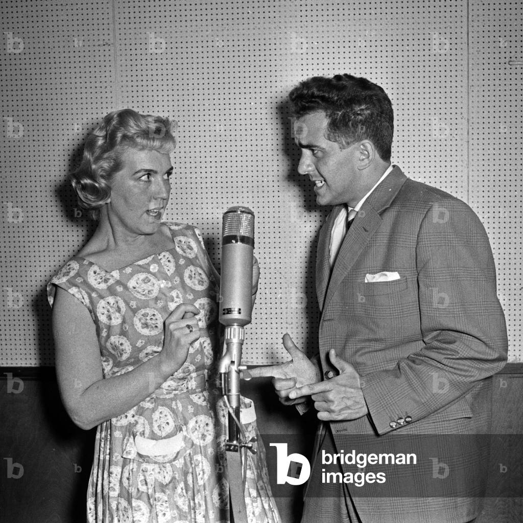 Vocal duo, siblings Werner and Ilse Hass, Germany 1950s