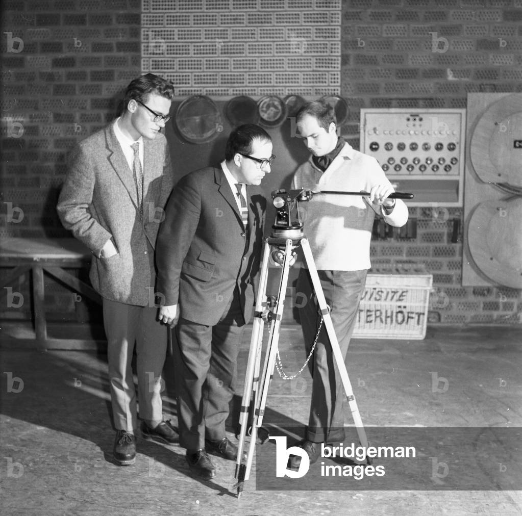 Working with the new electronic camera at the studios of Norddeutscher Rundfunk at Hamburg, Germany 1960s