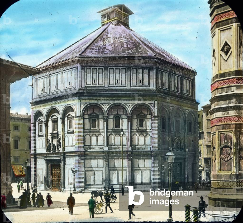 Italy, Florence, Baptistry of St. John, image date: circa 1910. Carl Simon Archive