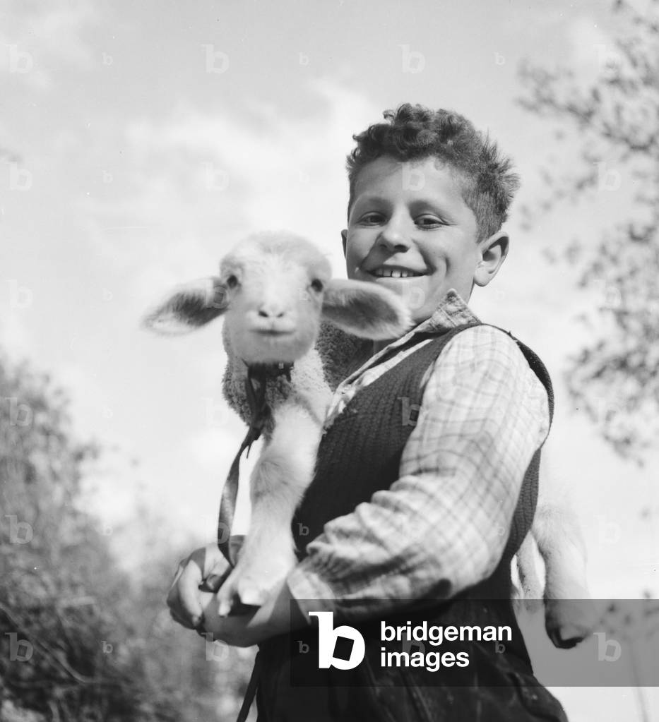 Summer in the countryside, Germany 1930s (b/w photo)