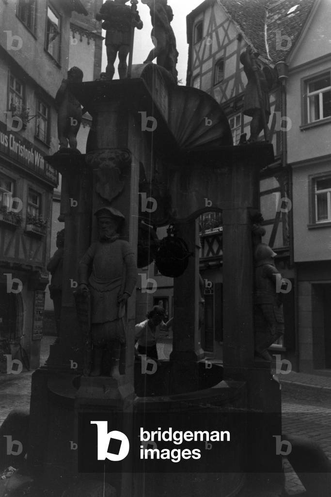 A trip to Wertheim, Germany 1930s (b/w photo)