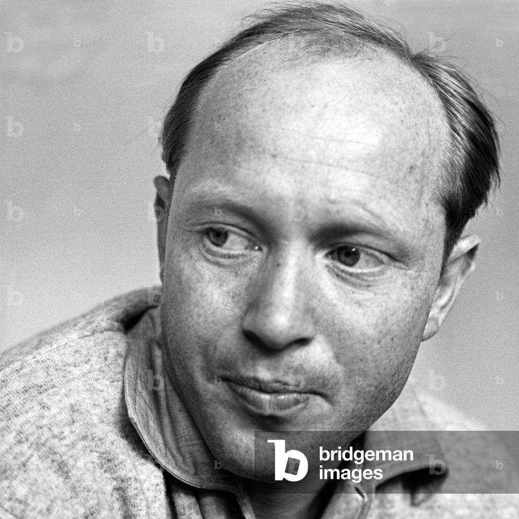 German actor and dubbing actor Ernst Jacobi, Germany 1960s