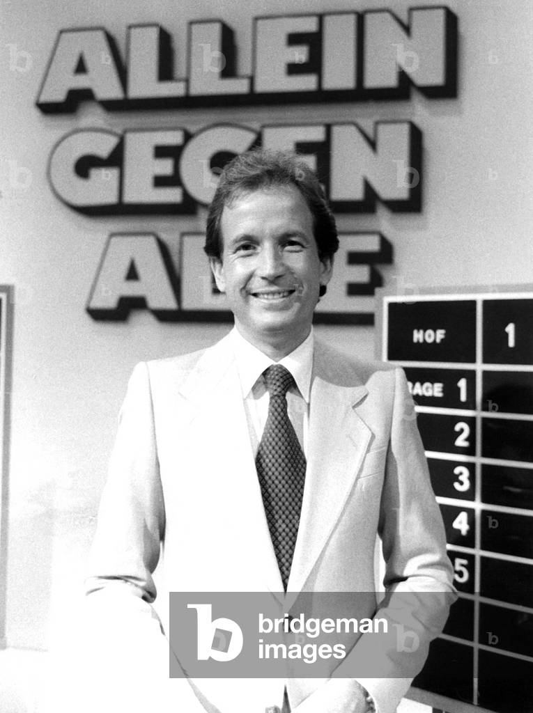 Austrian presenter Max Schautzer in the quiz show 