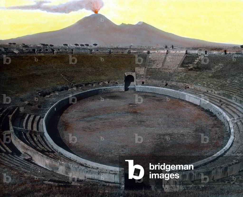 The amphitheatre in the former city of Pompeii
