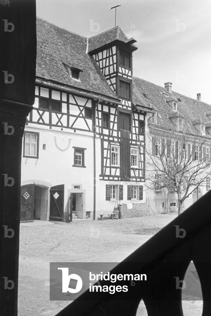 A trip to Giengen, Germany 1930s (b/w photo)