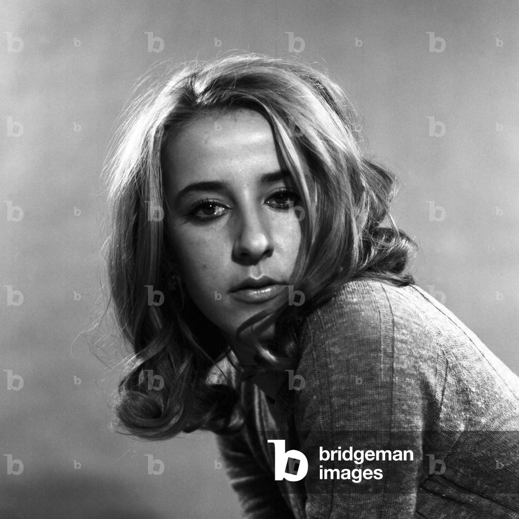 The model Marion Jahnke during a photo shooting, Germany 1968