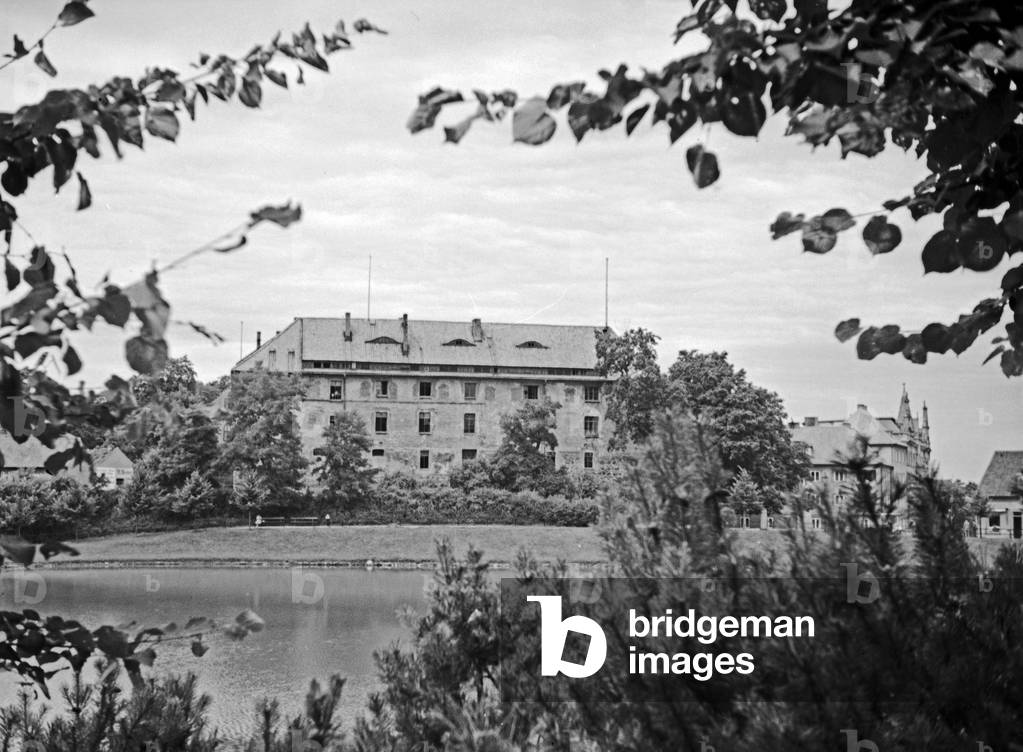 The castle of Insterburg, East Prussia 1930s (b/w photo)
