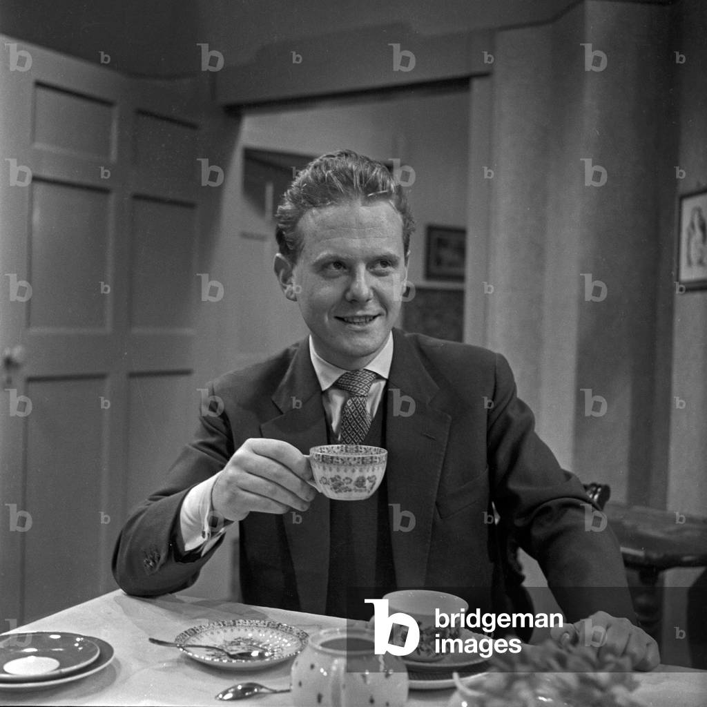 A young man in a German teleplay, Germany 1950s