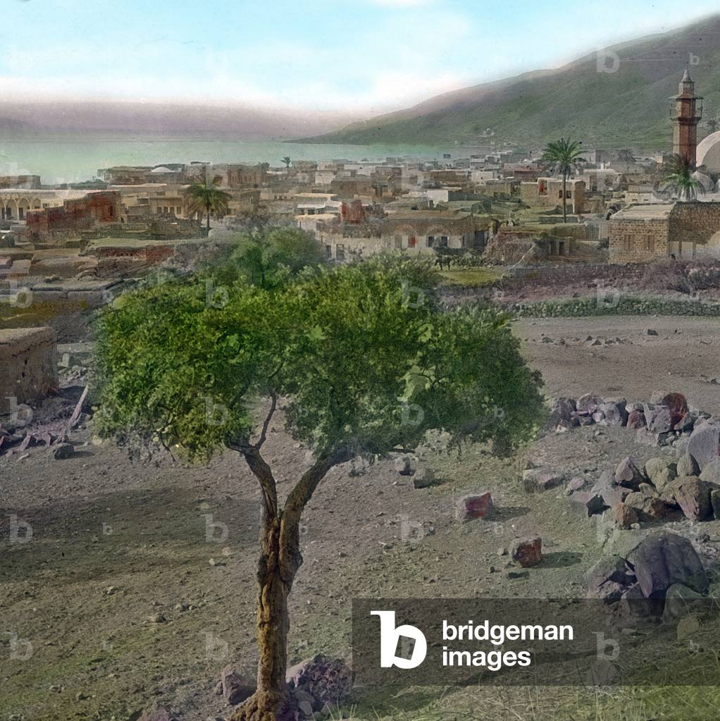 Tiberias city at the shore of the Galilean sea, 1920s