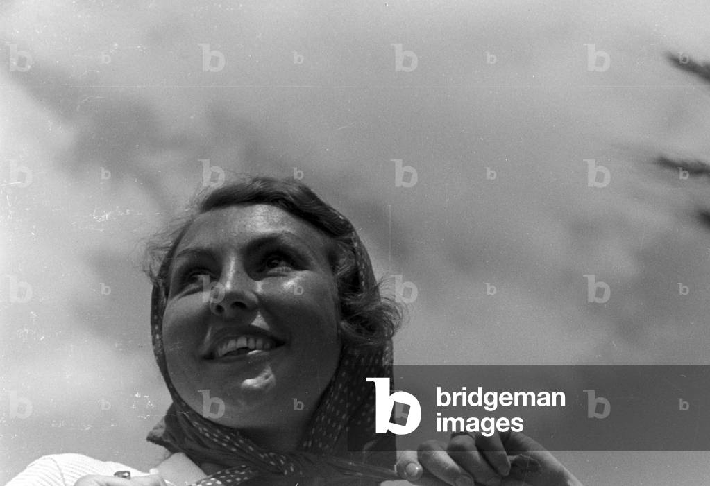 Vacation by car, Germany 1930s (b/w photo)