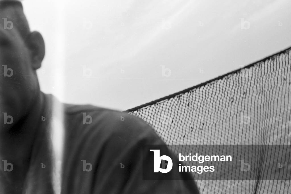 Summer vacations on the Baltic Sea, Germany 1930s (b/w photo)