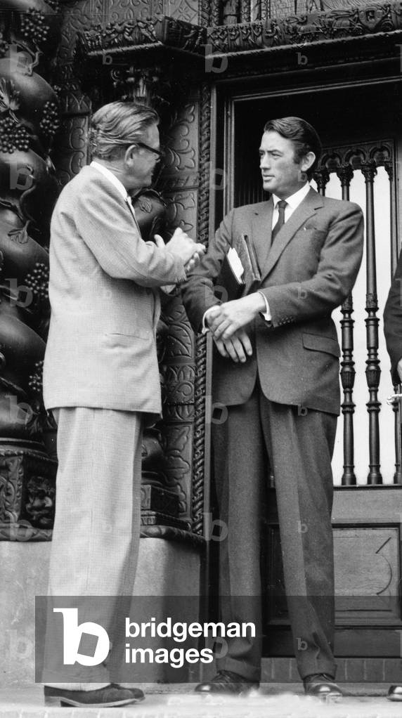 American actor Gregory Peck in London