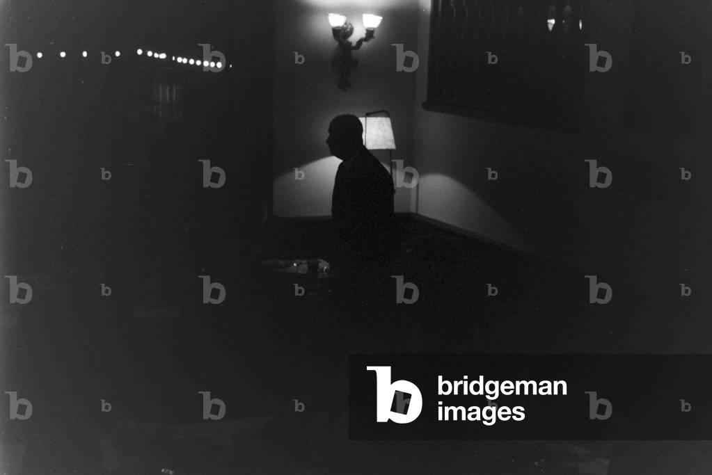 A meeting in the Harnack-Haus in Berlin-Dahlem, Germany 1930s (b/w photo)