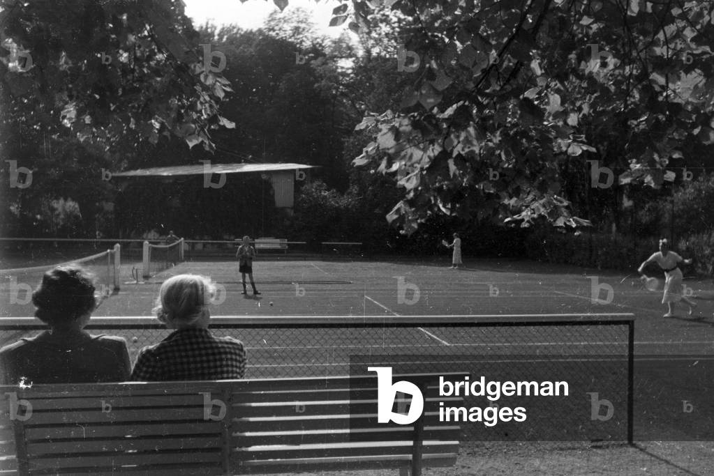 A trip to Bad Mergentheim, Germany 1930s (b/w photo)