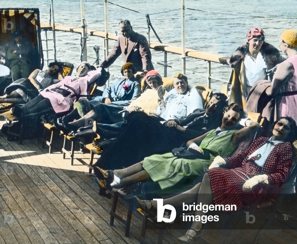 Passengers on their journey, 1920s