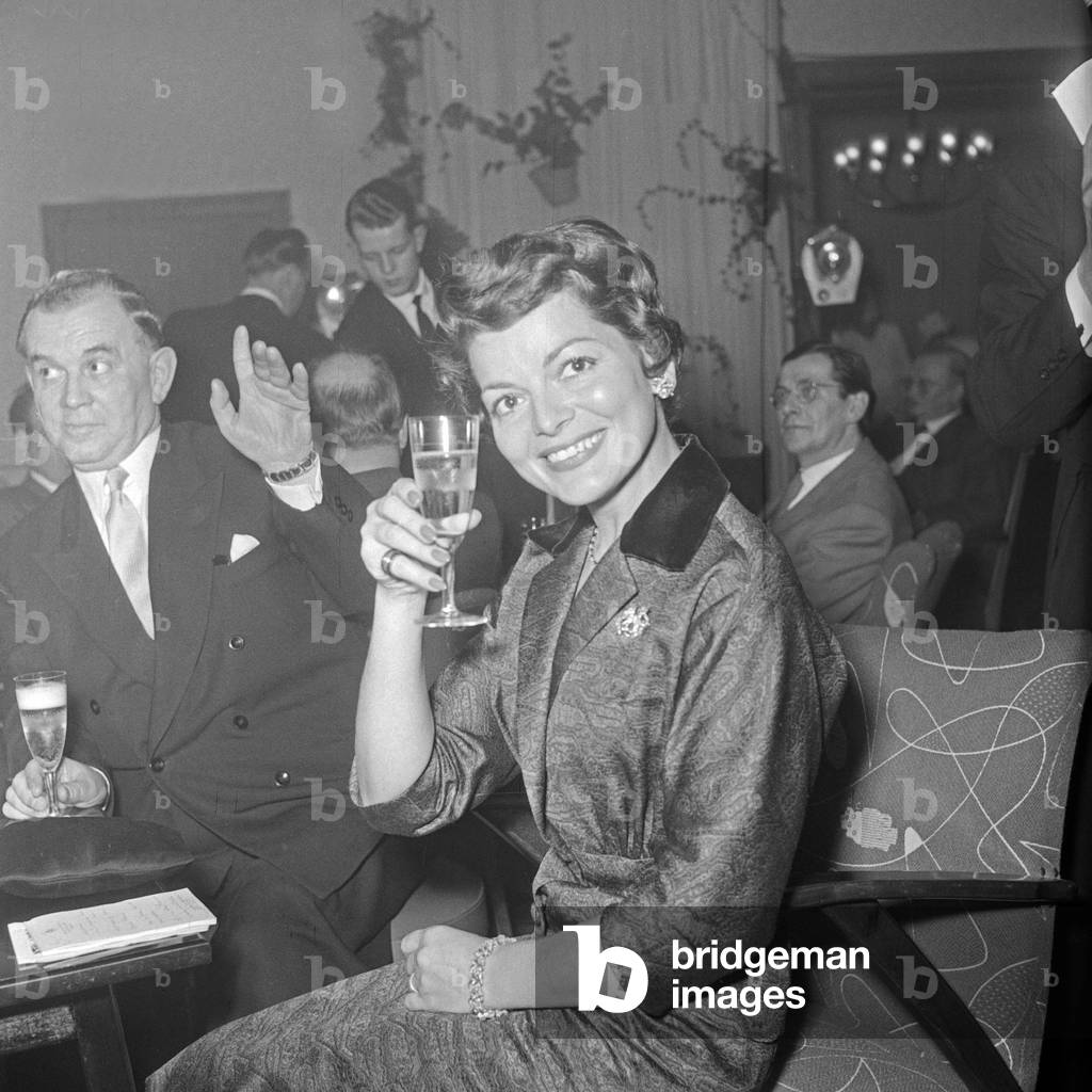 Swiss singer Lys Assia with her husband Johann Heinrich Kunz, Germany 1950s
