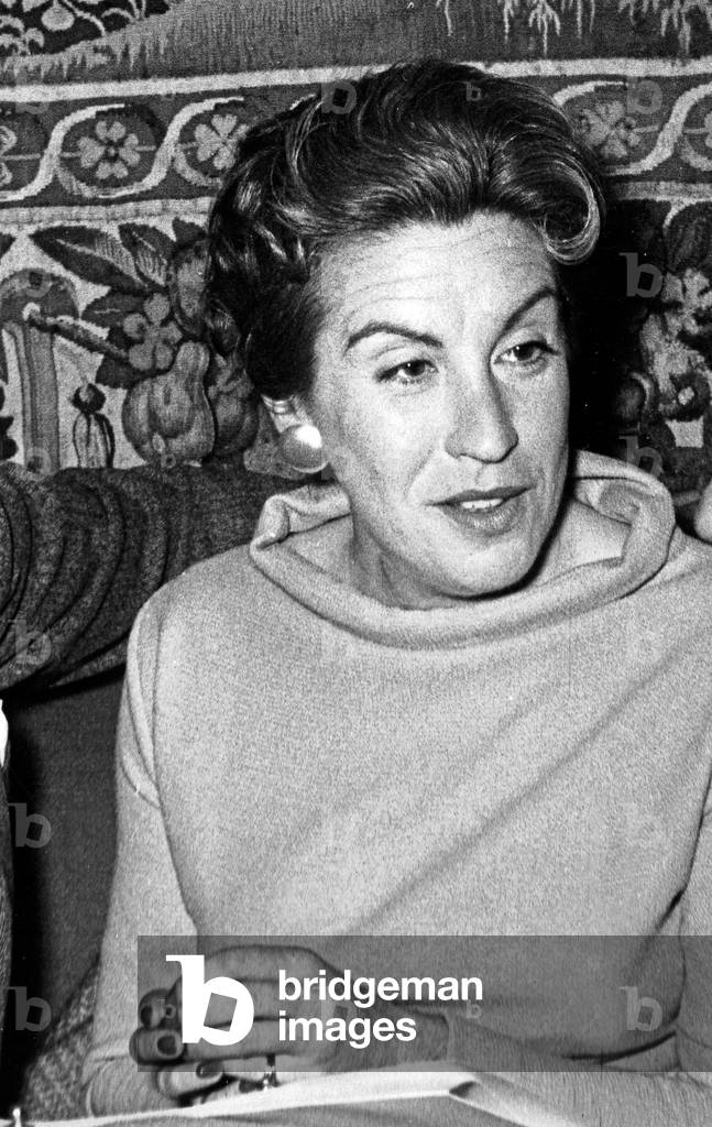 German Swiss actress Maria Becker at Hamburg, Germany 1960s