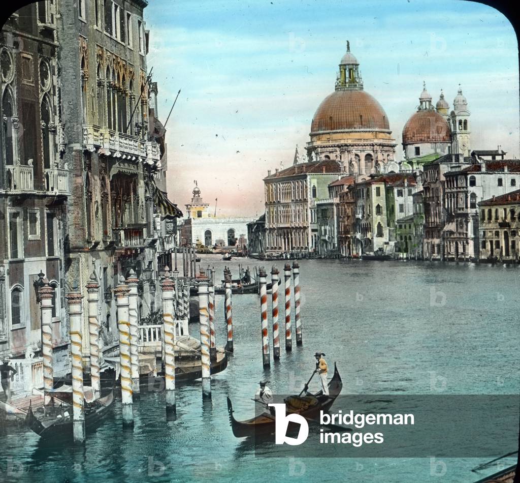 Italy, Venice, view to Grand Canal, image date: circa 1910. Carl Simon Archive