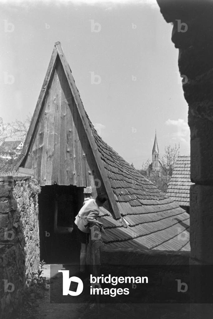 A trip to Marbach, Germany 1930s (b/w photo)