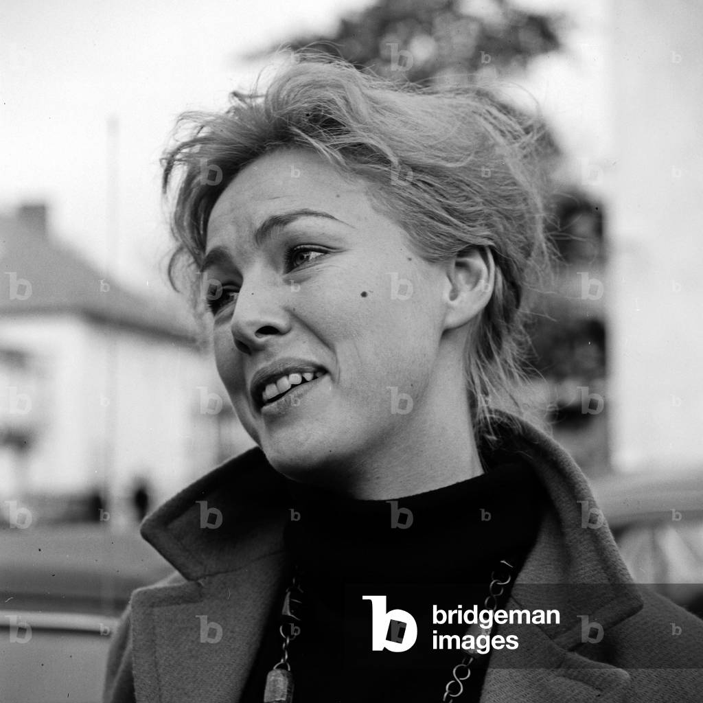 Norwegian actress Lise Fjeldstat at Hamburg, Germany 1960s