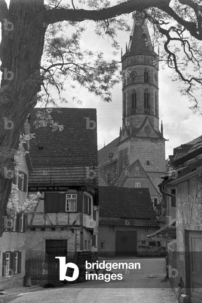 A trip to Bad Urach, Germany 1930s (b/w photo)