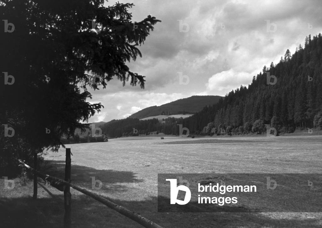 A stay at a health resort in St Blasien, Germany 1930s (b/w photo)