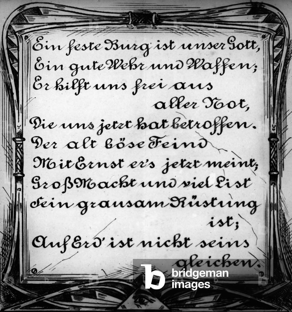 Scene from the life of Protestand reformer Martin Luther