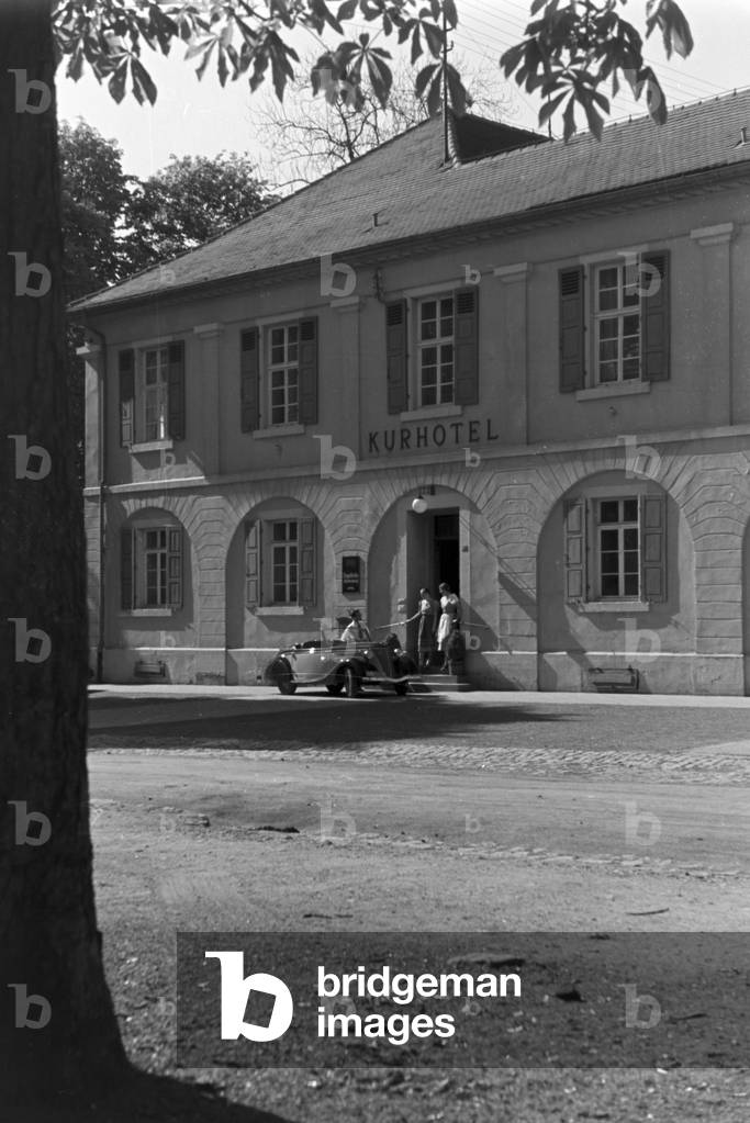 A stay at a health resort in Bad Rappenau, Germany 1930s (b/w photo)