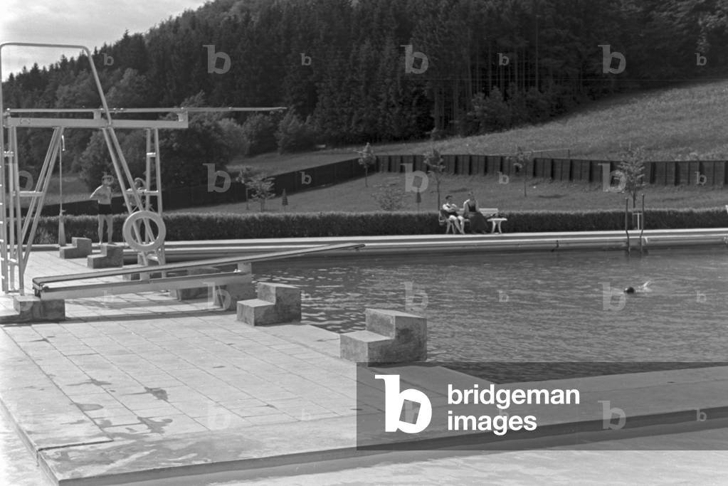 A trip to Rottweil, Germany 1930s (b/w photo)
