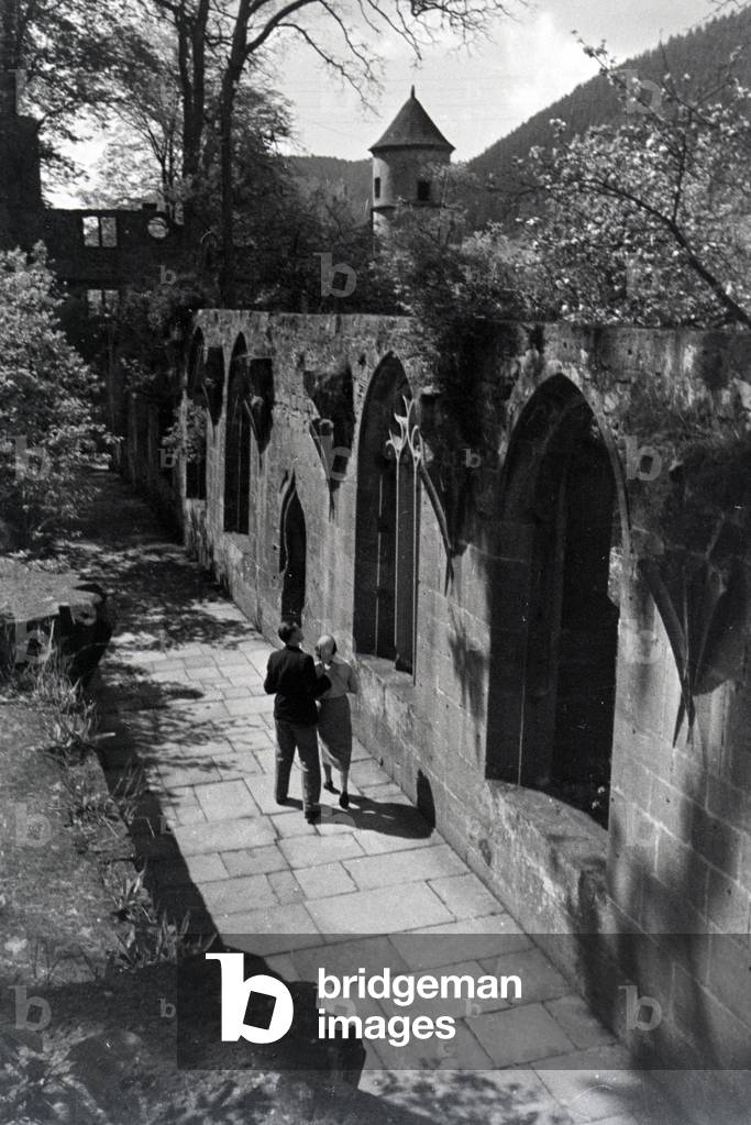 A trip to Hirsau, Black Forest, Germany 1930s (b/w photo)