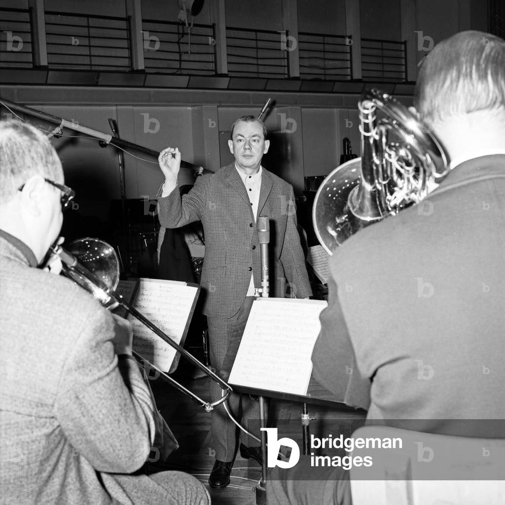 German violinist, conductor and band leader Alfred Hause at Hamburg, Germany 1960s