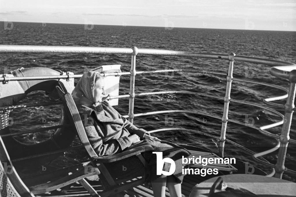 A cruise to Norway, Germany 1930s (b/w photo)